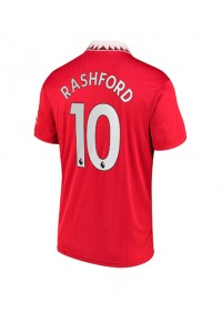 Manchester United Marcus Rashford #10 Fotballdrakt Hjemme Klær 2022-23 Korte ermer